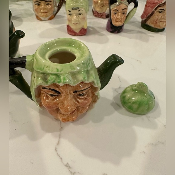 VTG Artone & Beswick England Toby Porcelain Shot Glass  Figurine Lot 16 Mini - Picture 13 of 14